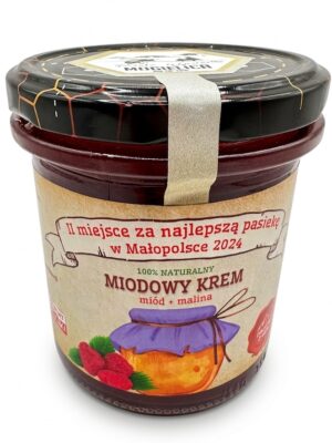 miodowy krem miód z maliną