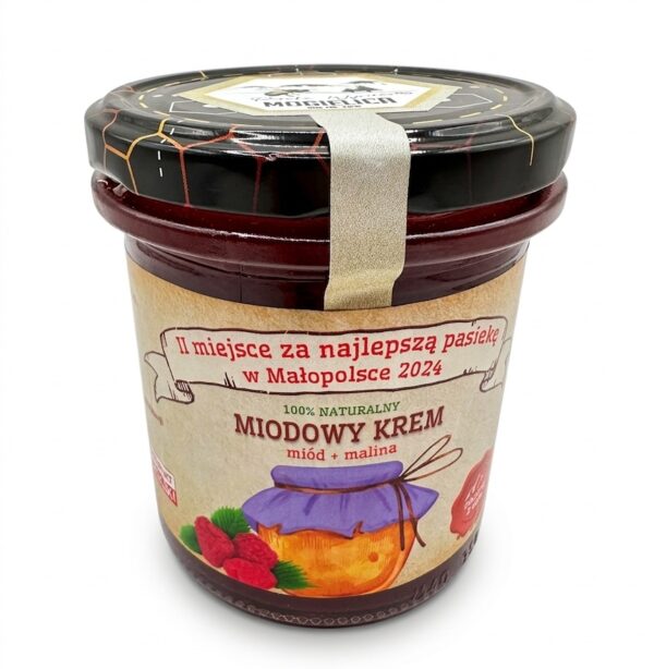 miodowy krem miód z maliną